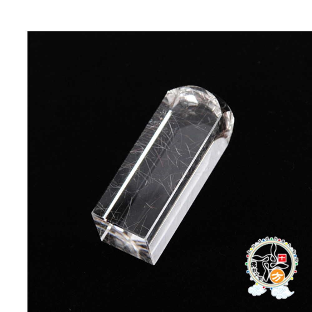 髮晶  方印章 5*1.8公分【十方】114983