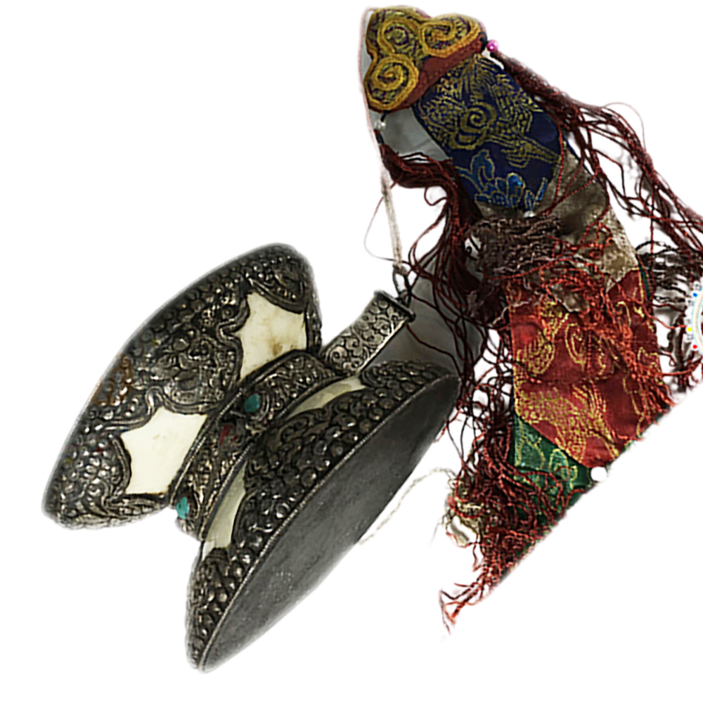 嘎巴拉{鑲銀老件}手鼓【十方】121120