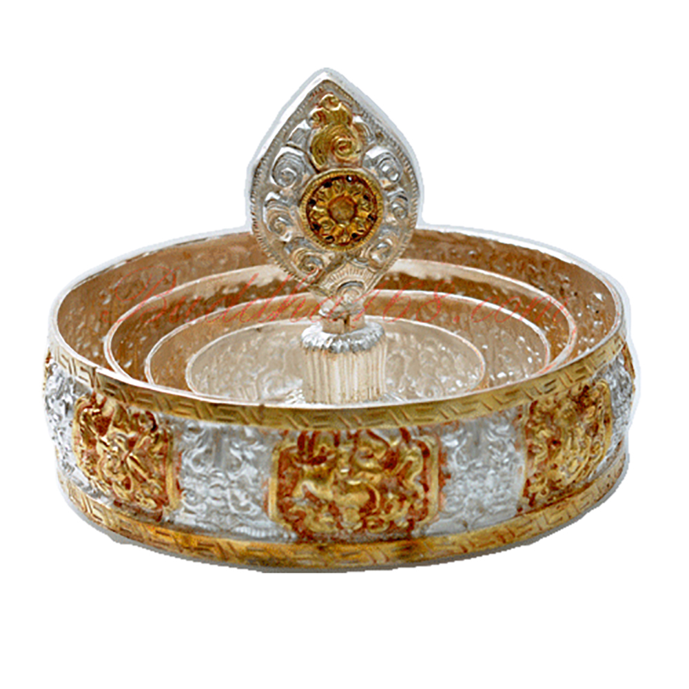 曼達盤{鎏金鎏銀}精工14公分【十方】125550