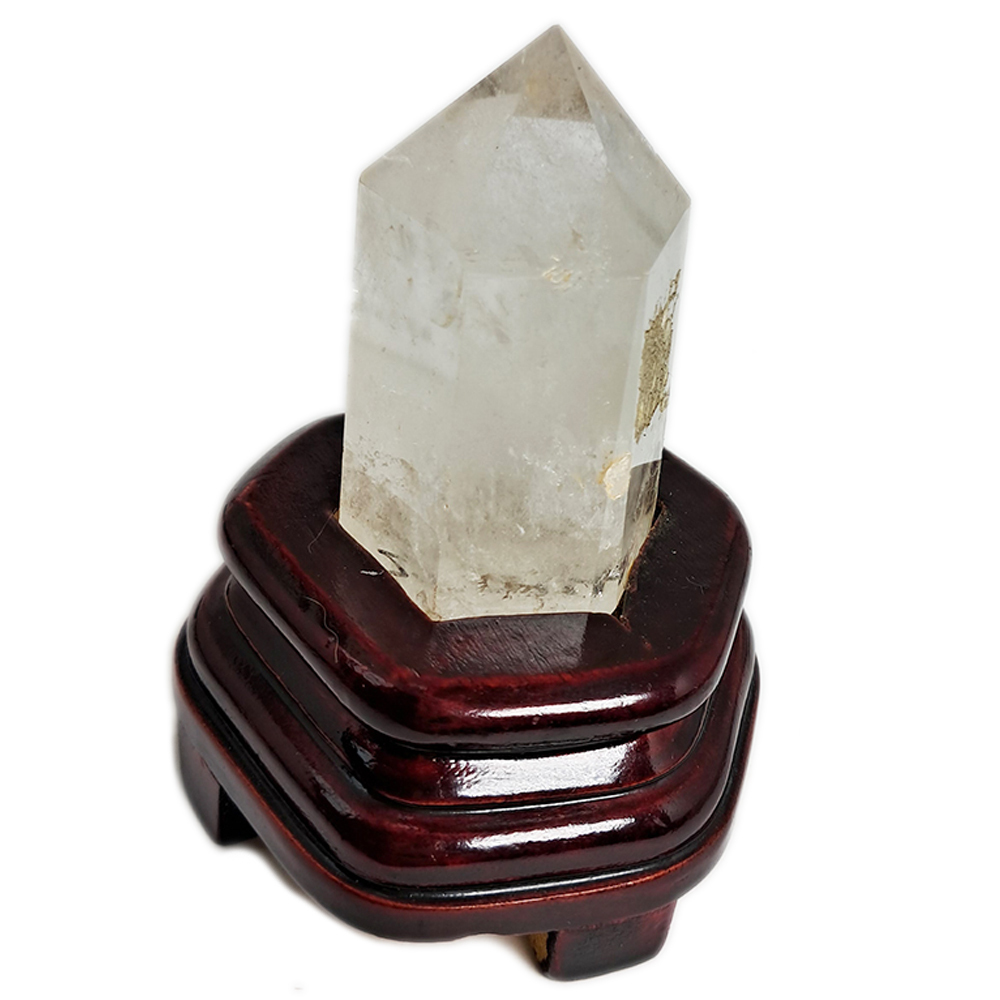 水晶柱附木座 總高9.5公分【十方】126544