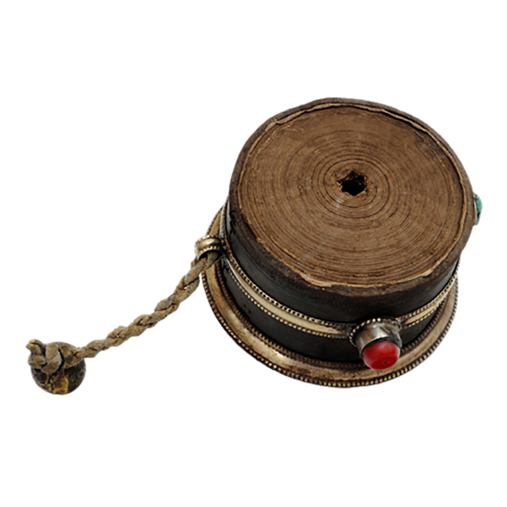 手轉經輪附木座{特大}40公分【十方】128066