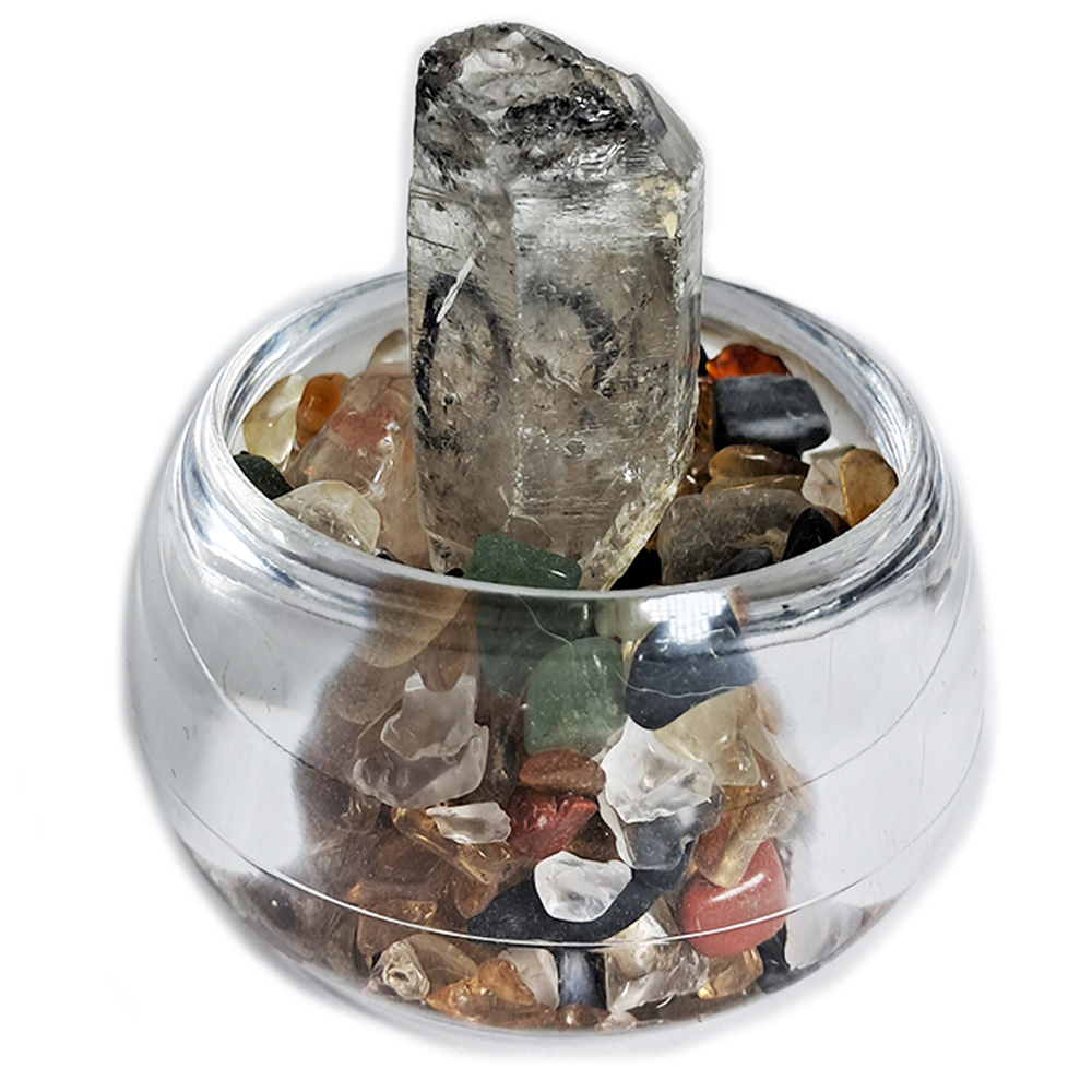 水晶柱水帶財{開運旺財}聚寶盆【十方】127327