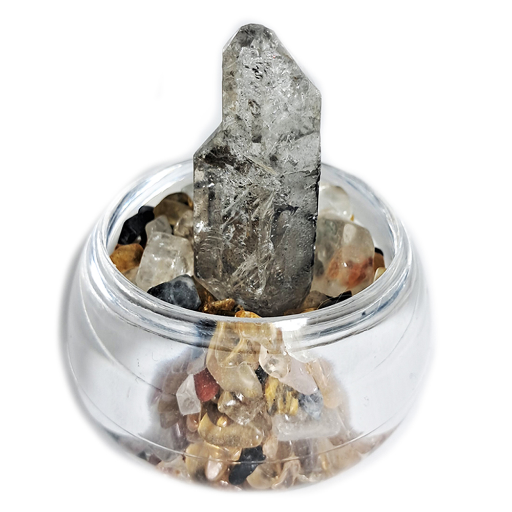 水晶柱水帶財{開運旺財}聚寶盆【十方】127554