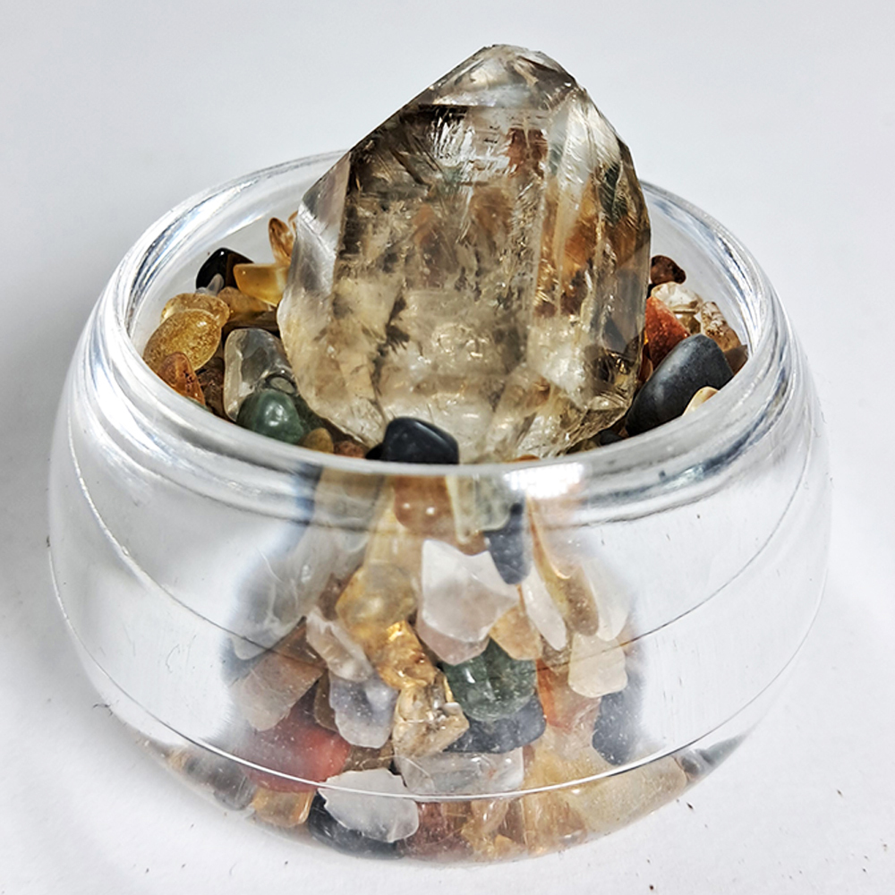 水晶柱水帶財{開運旺財}聚寶盆【十方】127328