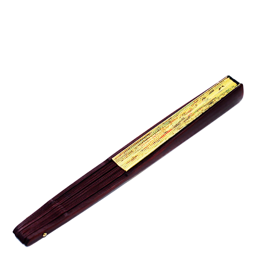 富貴祥和緞布竹扇(33公分)【十方】130829