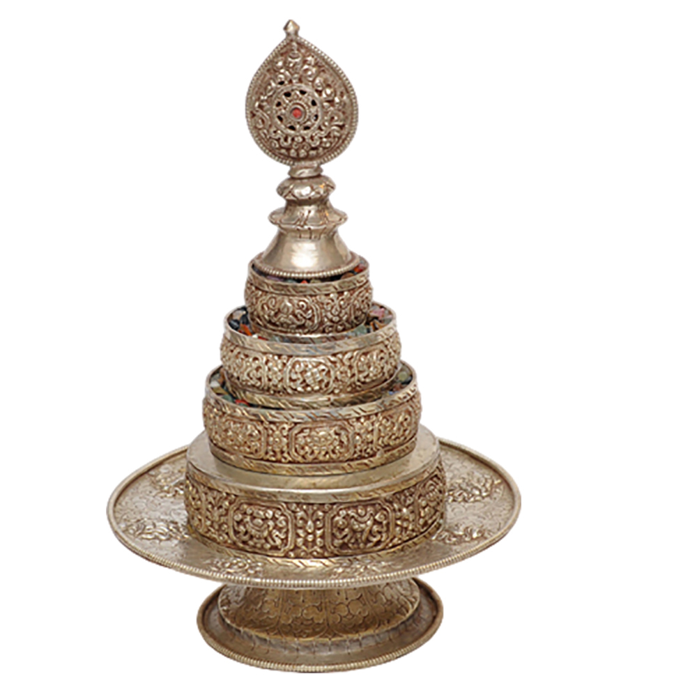 曼達盤{精工鎏銀} 14 公分【十方】133521