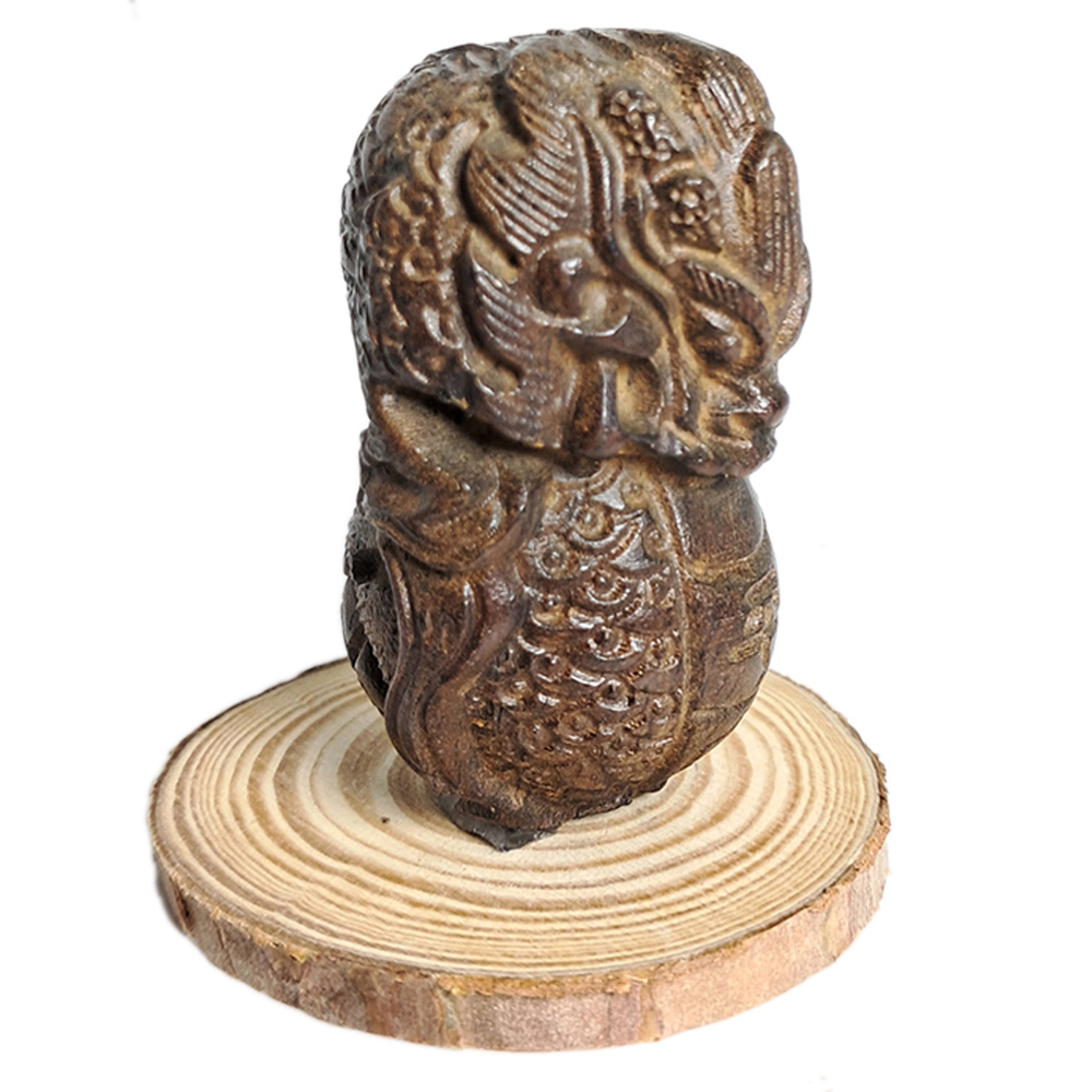 平安龍{土沉木雕}【十方】132669