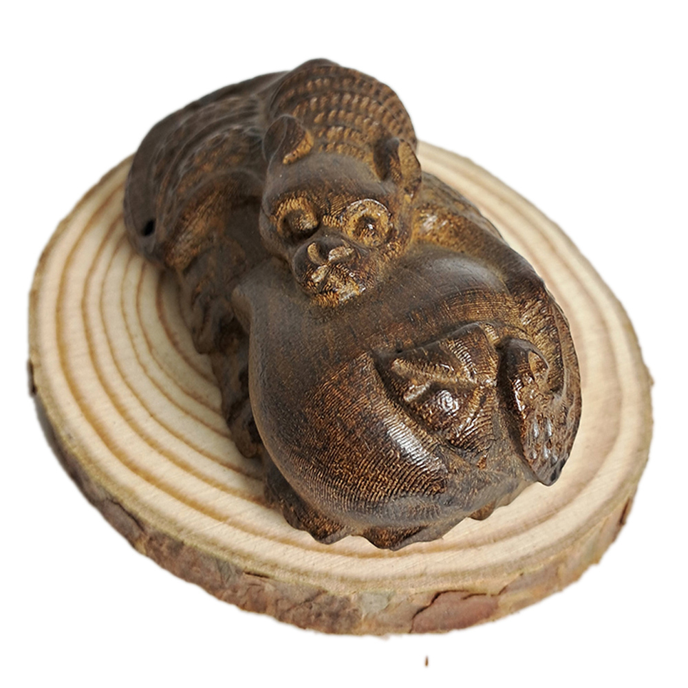 福祿壽{土沉木雕}【十方】132670