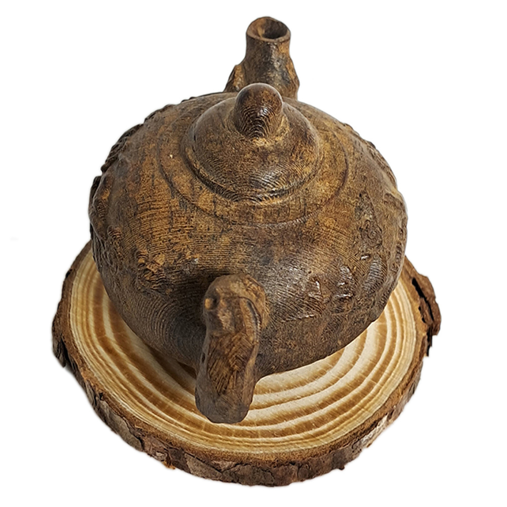 茶壺{土沉木雕}【十方】132672