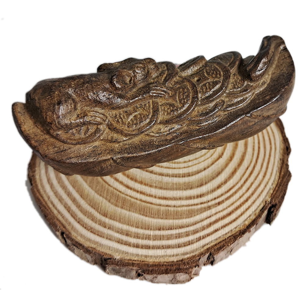 金錢鼠{土沉木雕}【十方】132671