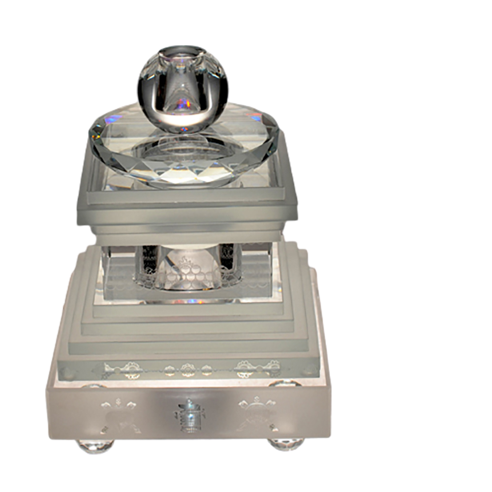 水晶佛陀涅槃塔(高30公分附LED燈座(插電式)【十方】133583