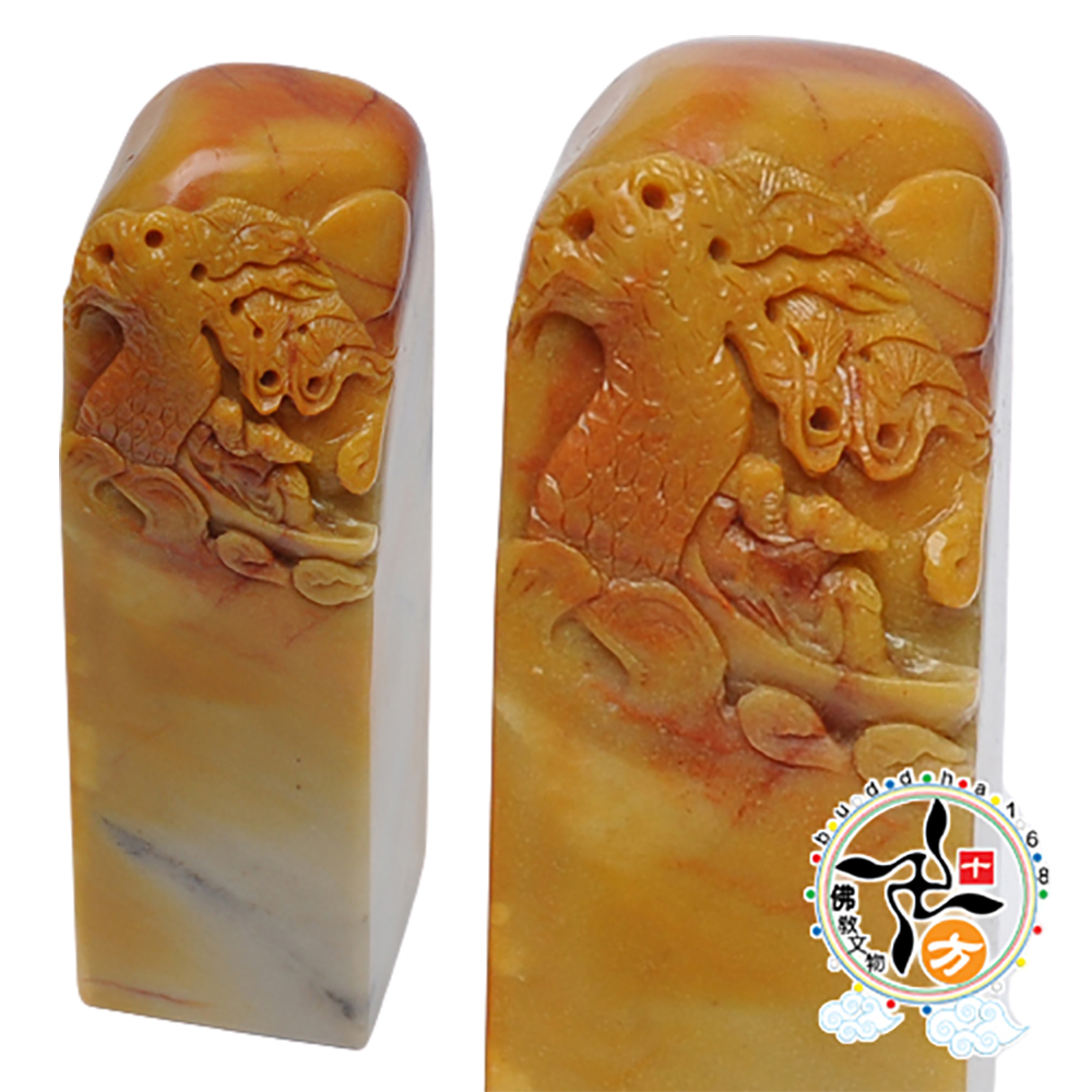 老壽翁 (大)壽山石印材【十方】133960