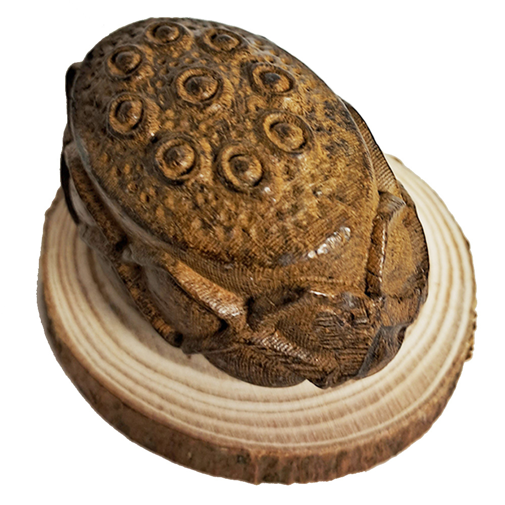 蓮花{土沉木雕}平安吉祥【十方】134839