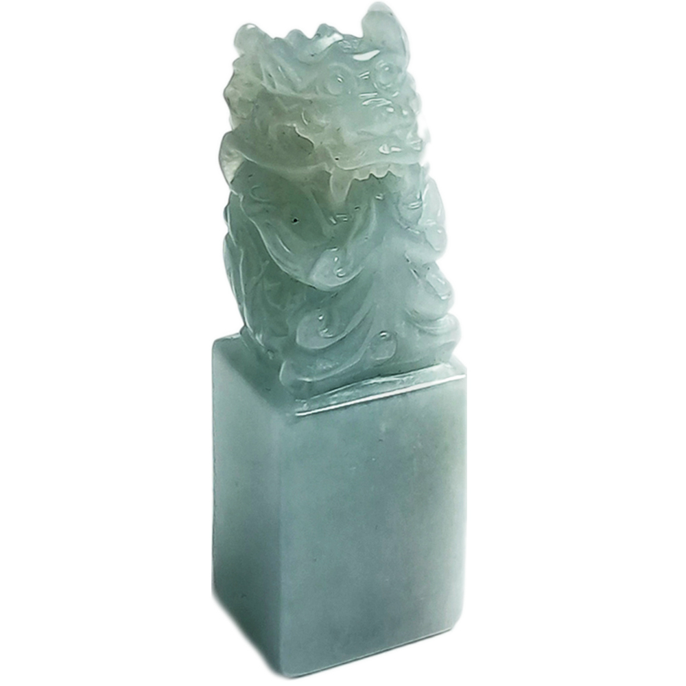 祥龍{緬甸玉}開運印章【十方】136229