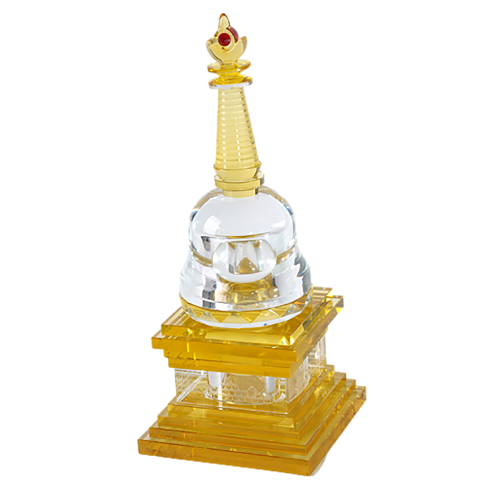 黃晶佛陀涅槃塔(高26公分)【十方】135072