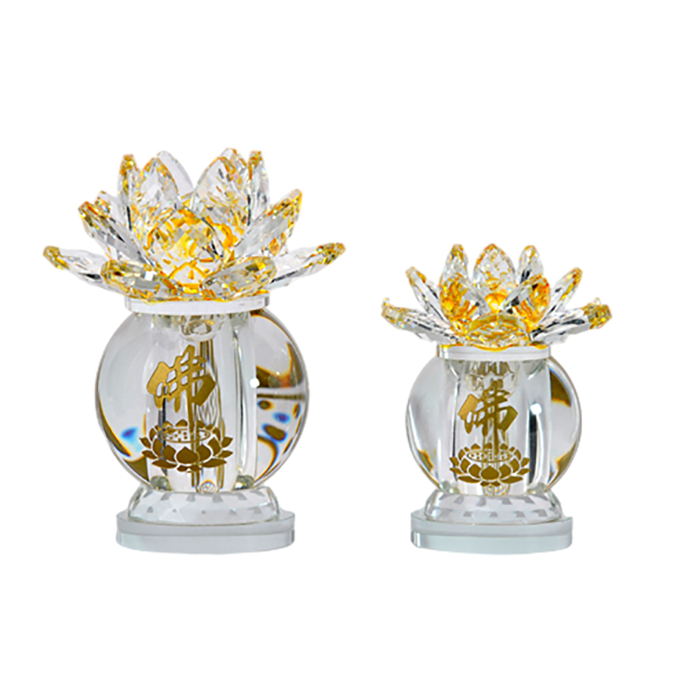 黃晶蓮花舍利塔 高11.5公分【十方】135159