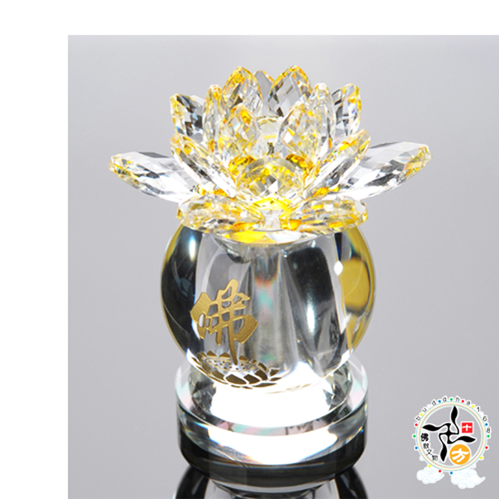 黃晶蓮花舍利塔 高11.5公分【十方】135159