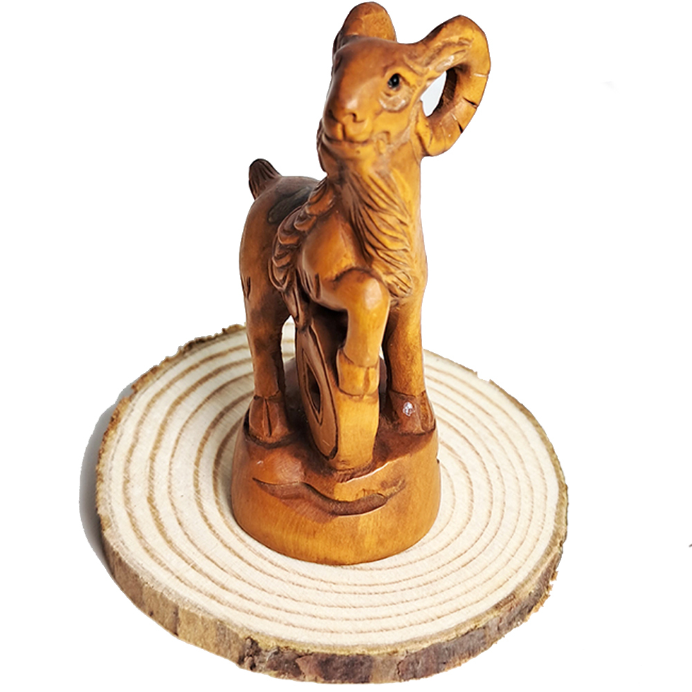 三陽開泰 黃楊木精雕【十方】136893