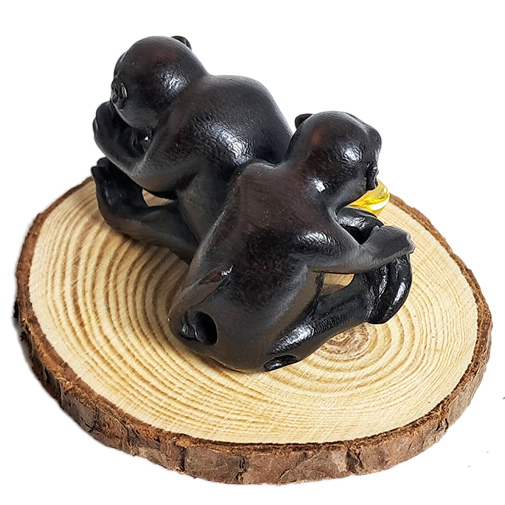 招財猴{檀木}開運精品【十方】139627