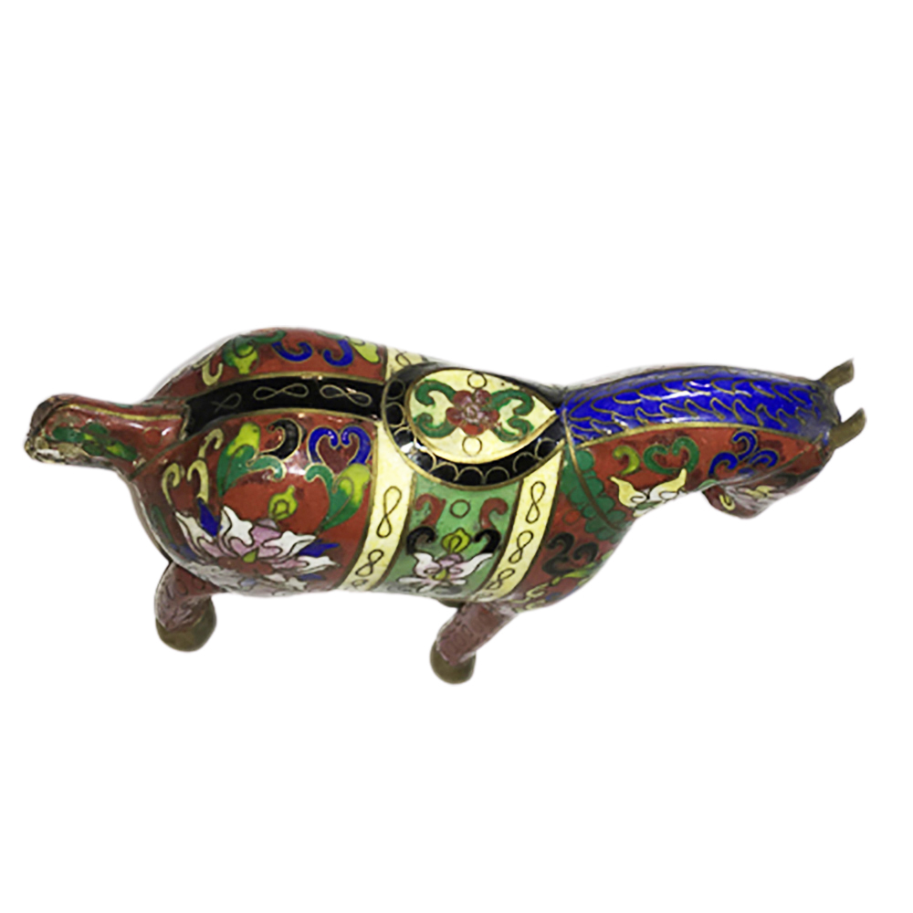 馬到成功 景泰藍11.7*12.6*4.1公分【十方】144019