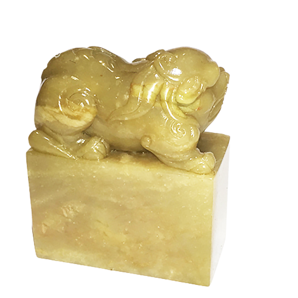 貔貅 壽山石巧雕印章5*8*3公分【十方】144035