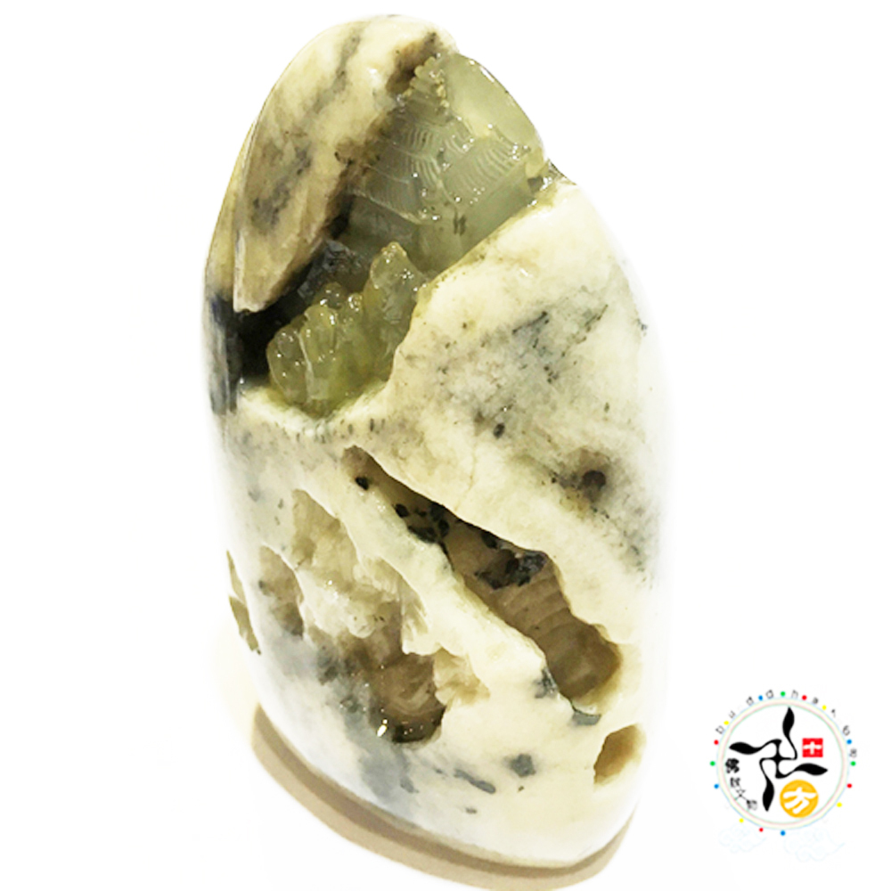 蹬高望月 凍石巧雕8.7*5.6*4.3公分【十方】144033