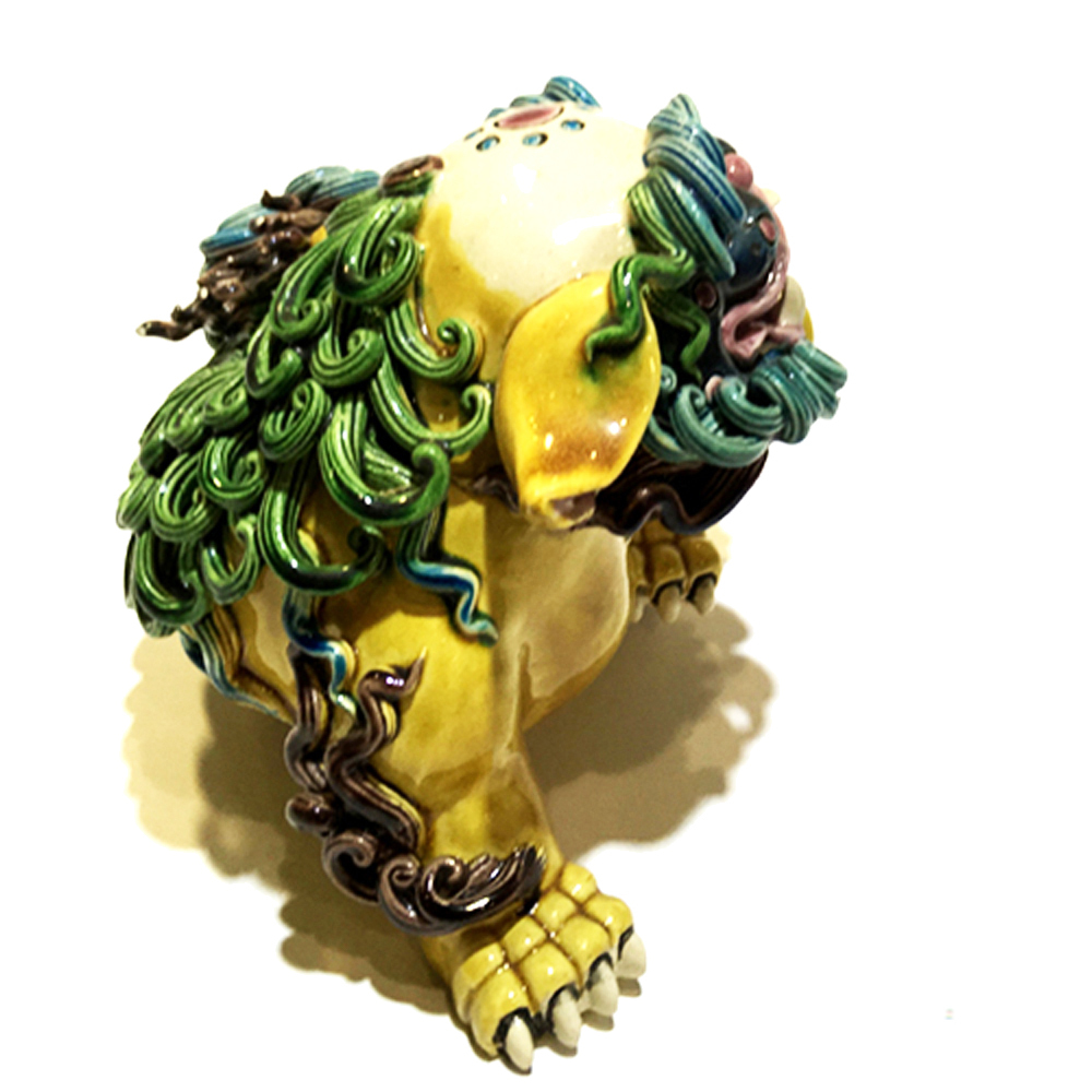 祥獅 交趾陶精品14*15*10 公分【十方】144058