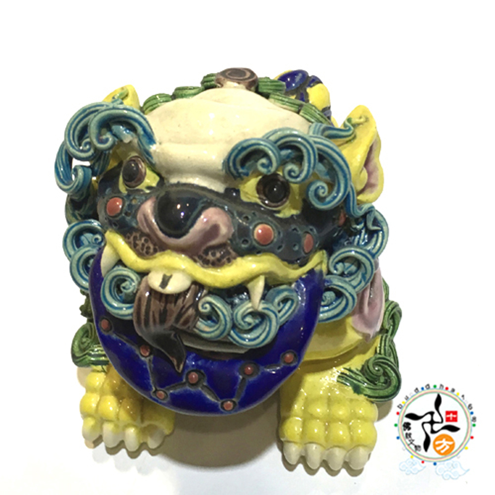 祥獅 交趾陶精品9.5*8.8*7.5公分【十方】144059