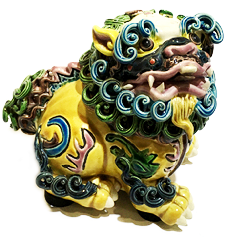 祥獅 交趾陶精品11*9.8*7.5 公分【十方】144060