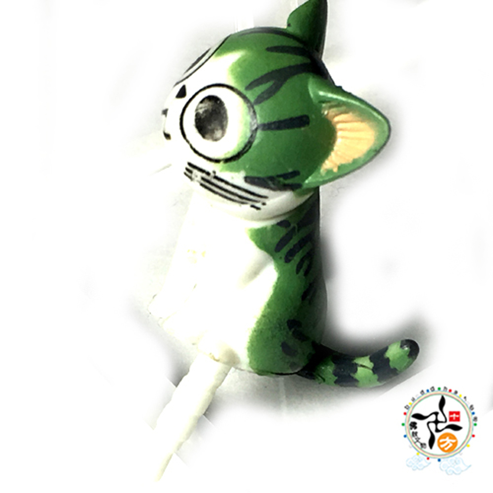 招財 Q貓咪 耳機塞 3公分【十方】145372