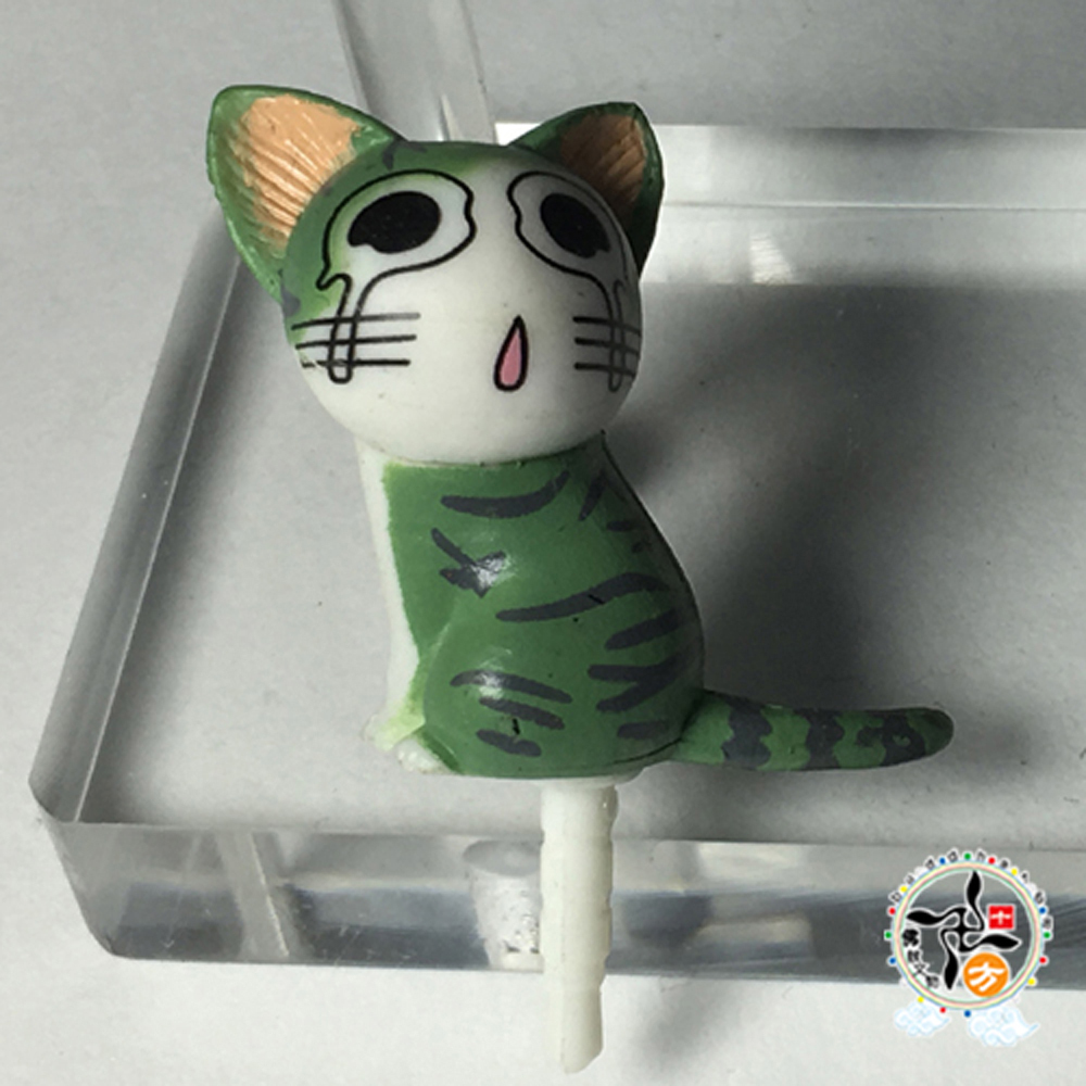 招財 Q貓咪 耳機塞 3公分【十方】145374