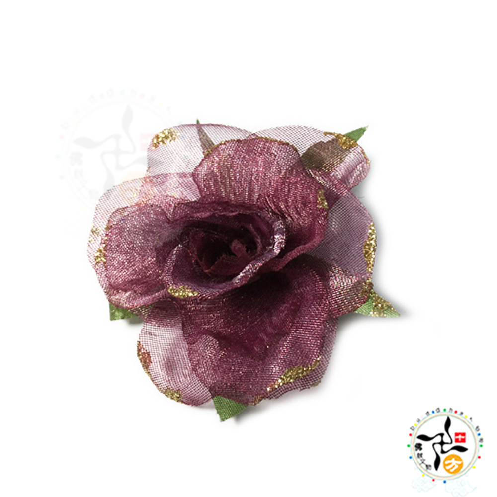 典雅砂袋花別針6.5公分【十方】145804