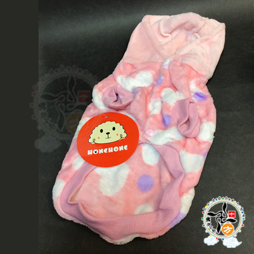 粉紅愛心裝寵物衣服M【十方】147291