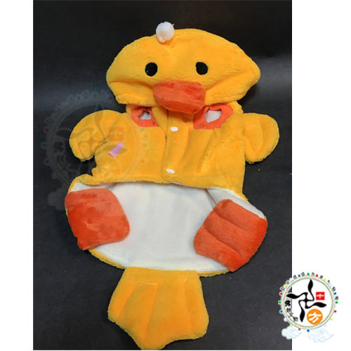 可愛黃鴨寵物衣服4#【十方】147285