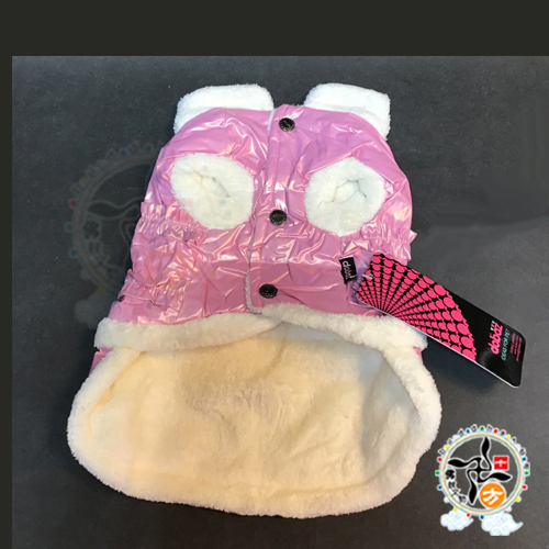 粉紅皮衣寵物衣服M【十方】147313