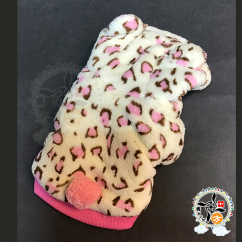 豹紋毛毛裝寵物衣服S【十方】147309