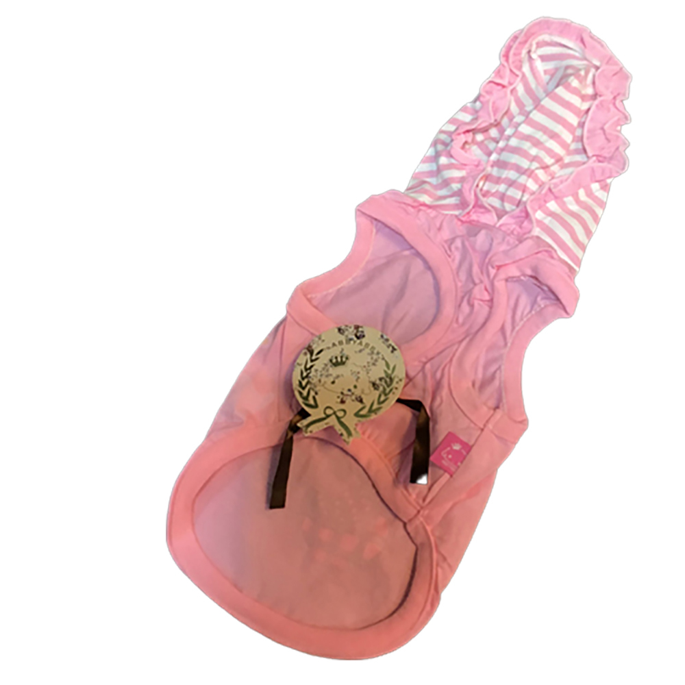 粉紅黑花寵物衣服M【十方】147317