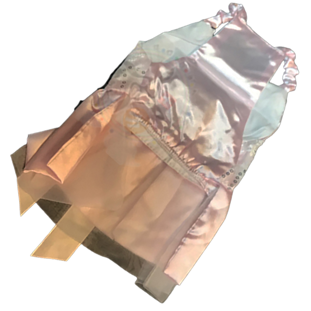 粉色緞面洋裝寵物衣服S【十方】147324