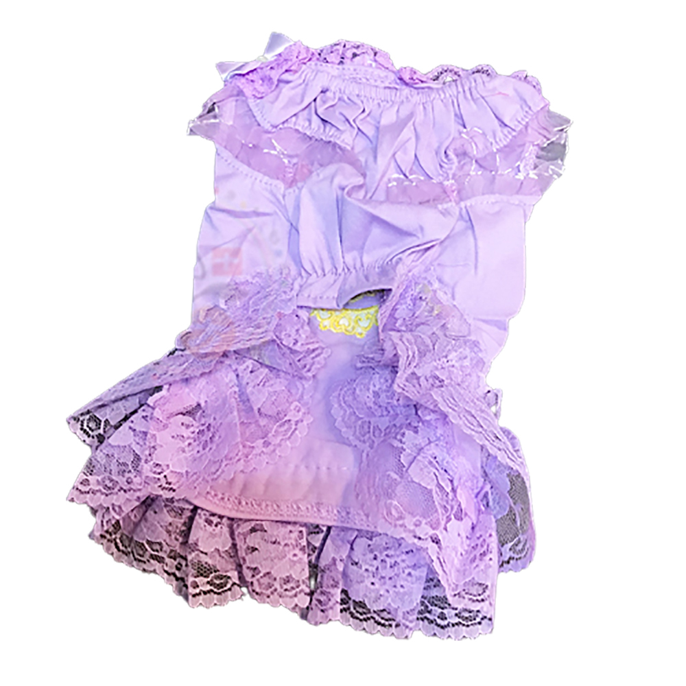 紫羅蘭洋裝寵物衣服M【十方】147322