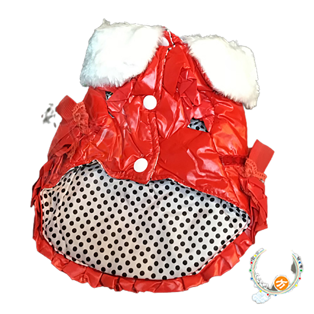紅色皮衣寵物衣服S【十方】147308