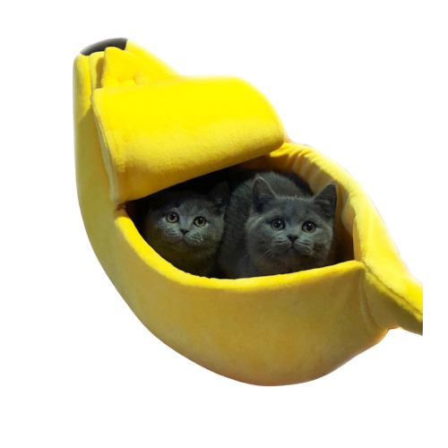 香蕉造型貓窩 寵物窩 安穩睡眠【十方】149592