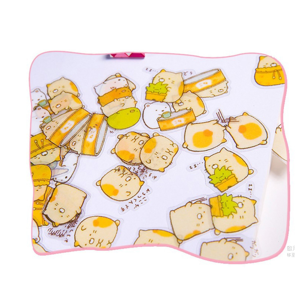 貓咪 角落生物透明貼紙【十方】149562