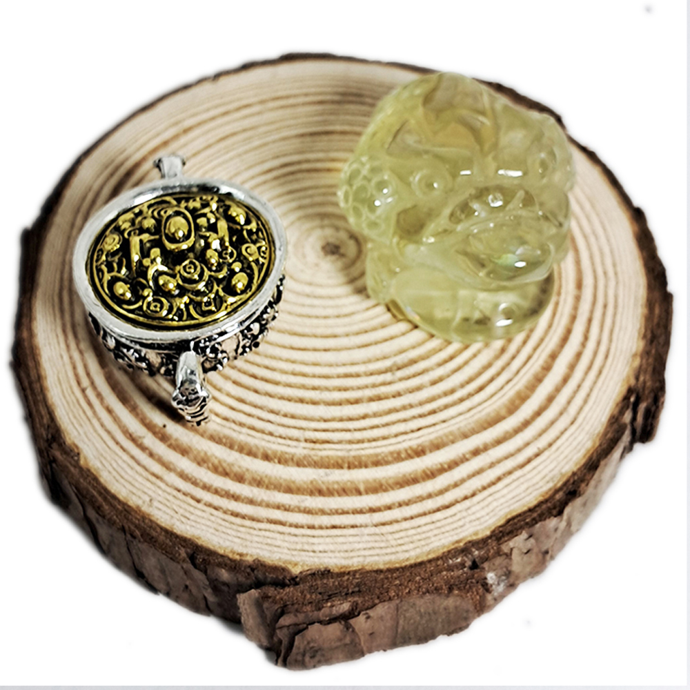 三腳金蟾蜍檸檬黃水晶&聚寶盆【十方】149944