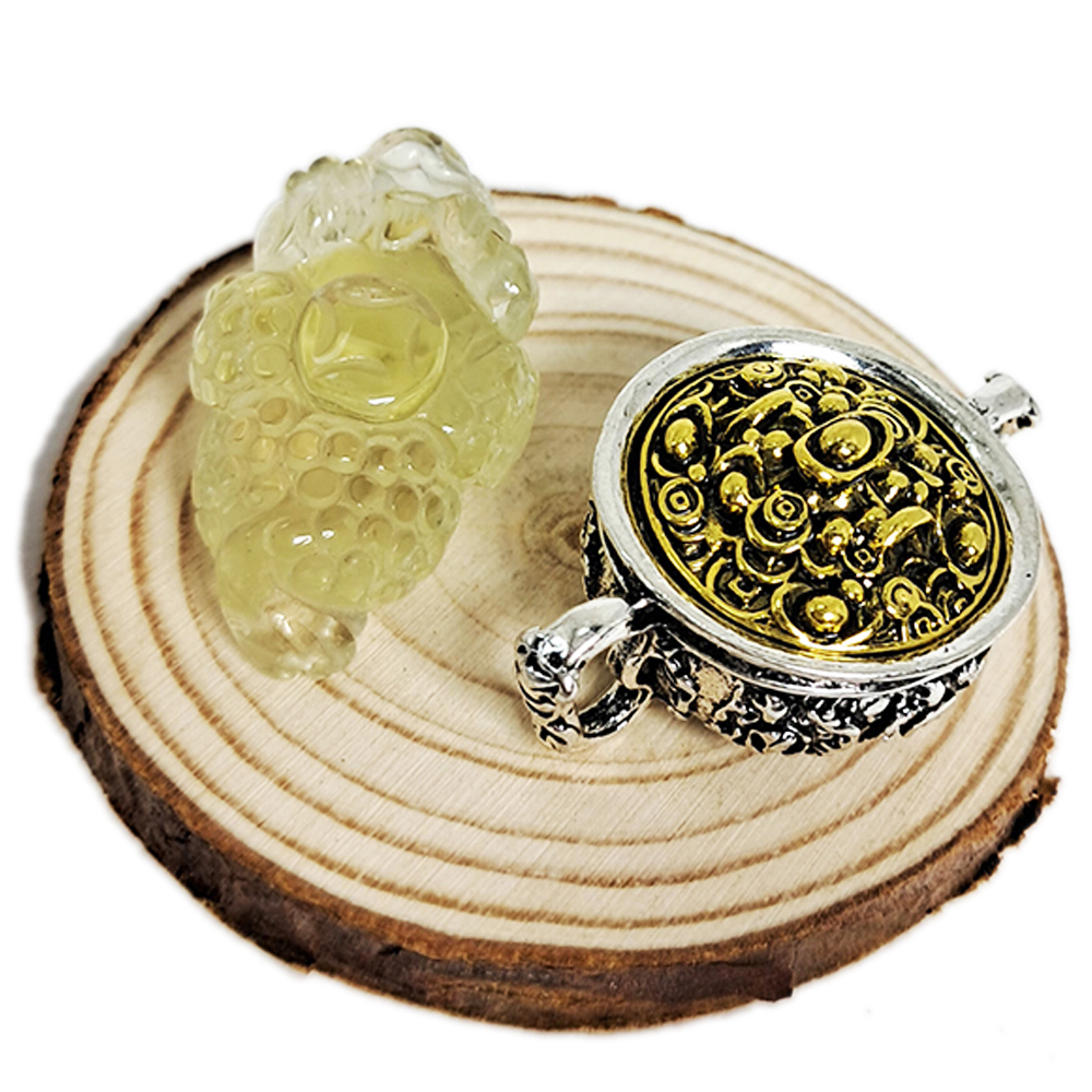 三腳金蟾蜍檸檬黃水晶&聚寶盆【十方】149942