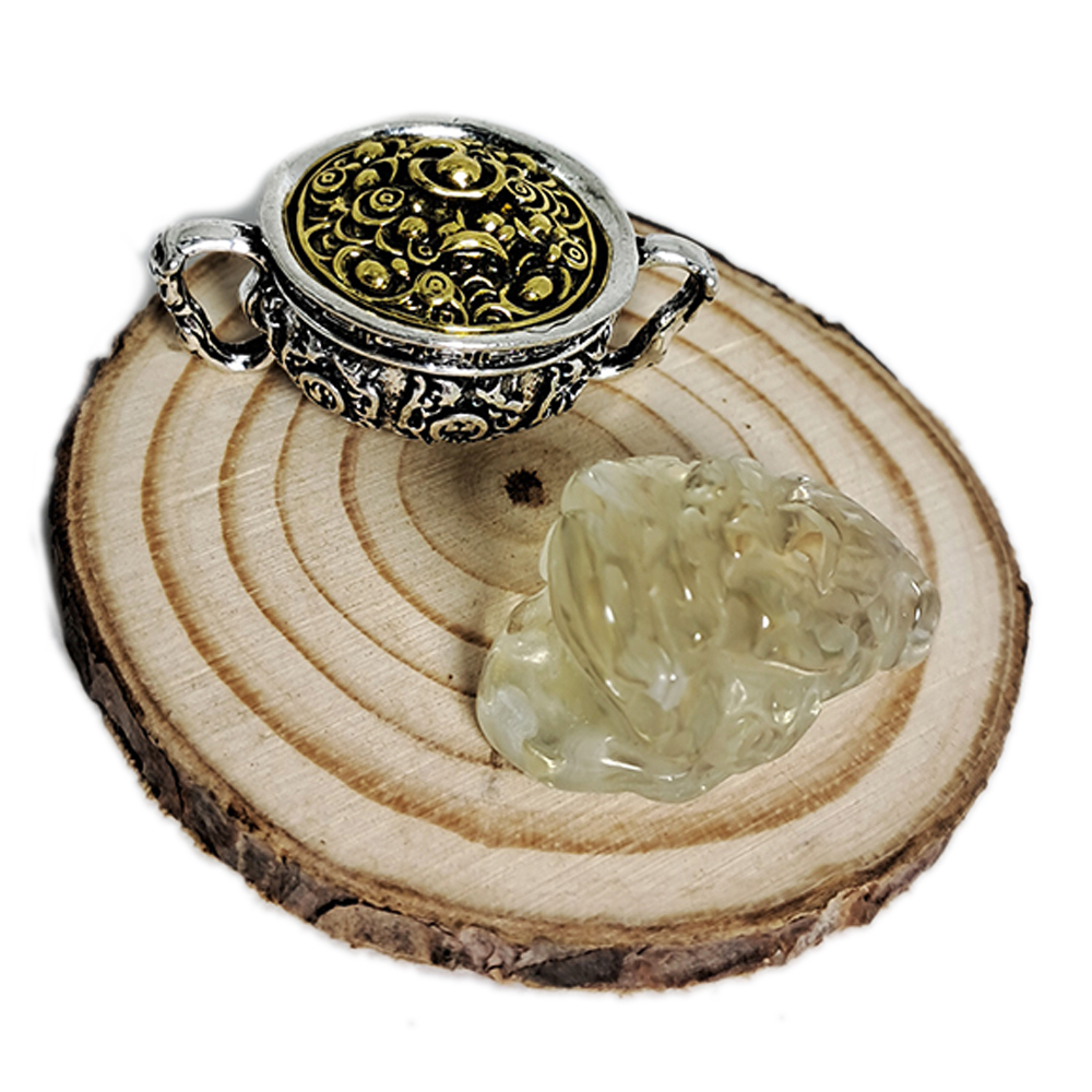 三腳金蟾蜍檸檬黃水晶&聚寶盆【十方】149948