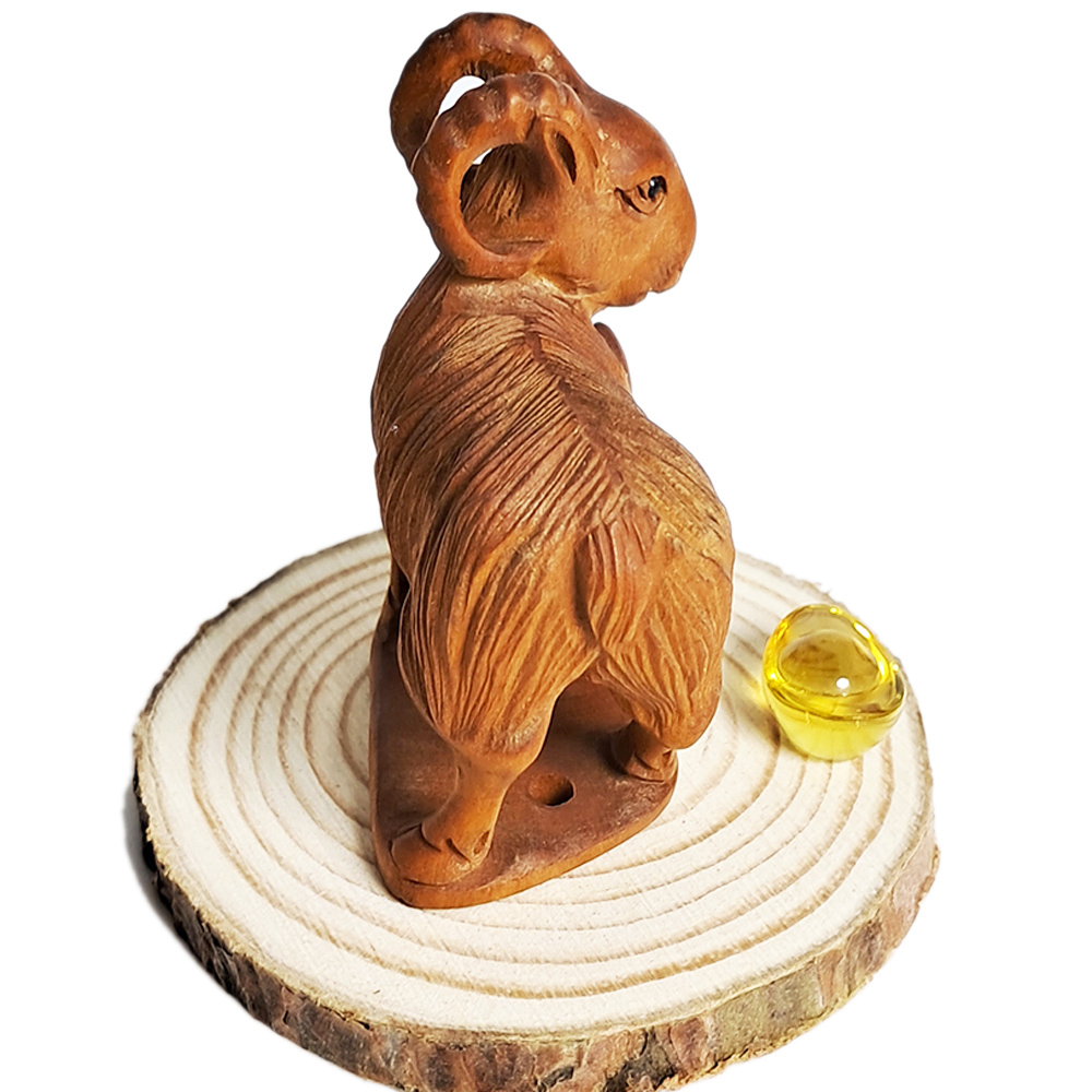 三陽開泰招財羊{黃楊木雕}開運精品【十方】150241