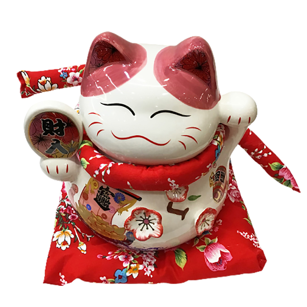 櫻花招財貓撲滿【十方】150193