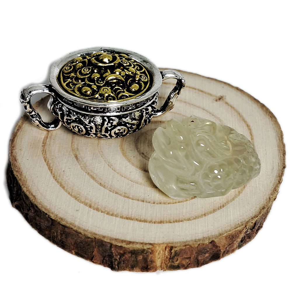 三腳金蟾蜍檸檬黃水晶&聚寶盆【十方】149955