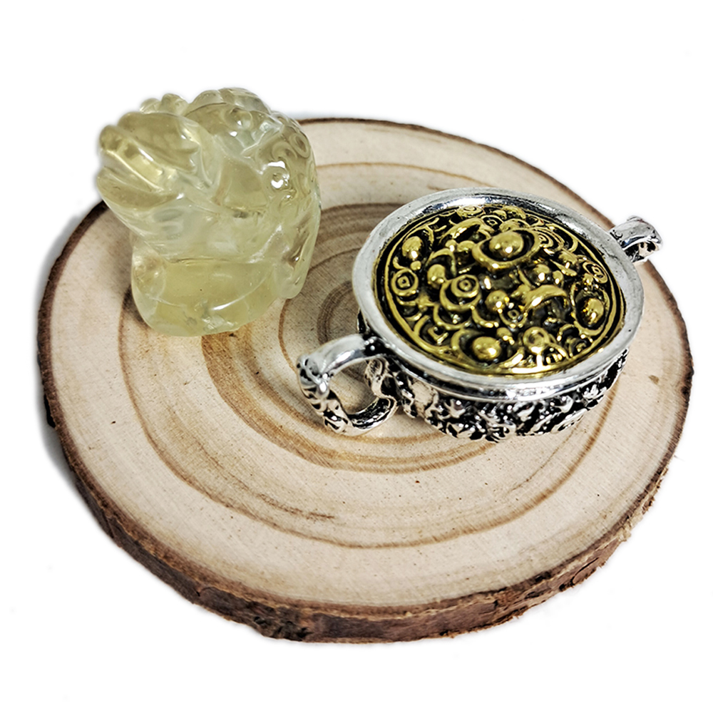 三腳金蟾蜍檸檬黃水晶&聚寶盆【十方】149958