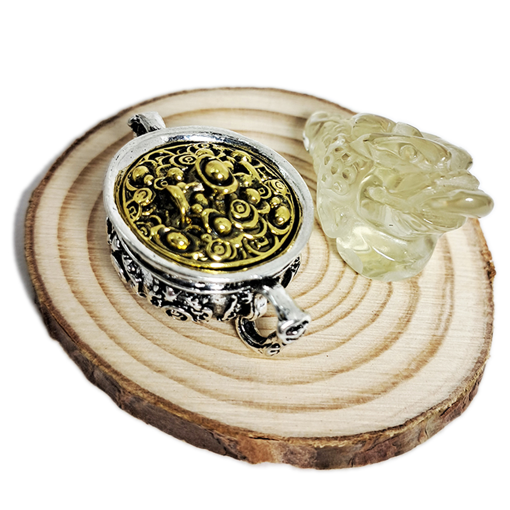 三腳金蟾蜍檸檬黃水晶&聚寶盆【十方】149956